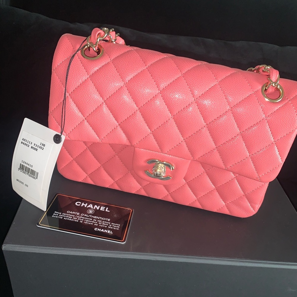 AUTHENTIC pink Chanel classic bag